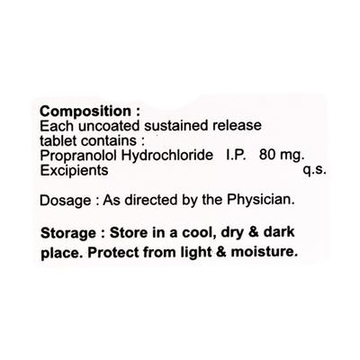 MIBETA SR 80mg Tablet 15's - Hypertension-Bet