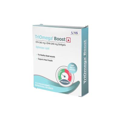 Triomega Boost Softgel 15's - Omega Fish Oil Fatty Acids