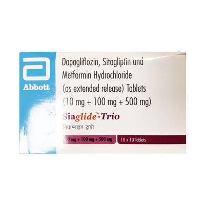 SIAGLIDE TRIO 500 Tablet 10's - Diabetes-Ant