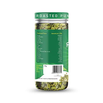 The Food Folks Roasted Pumpkin Seeds (Pack of 3 x 150 gm) - Nutritional Bars