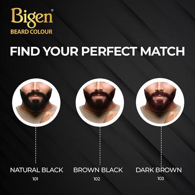 Bigen Men's Beard Color - B103 Brown(40gm+40gm) 2's - Beard Colour