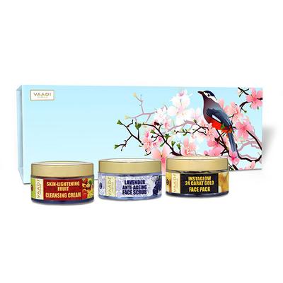 Glamorous Glow Skin Care Herbal Gift Set 170 gm - Face Scrubs