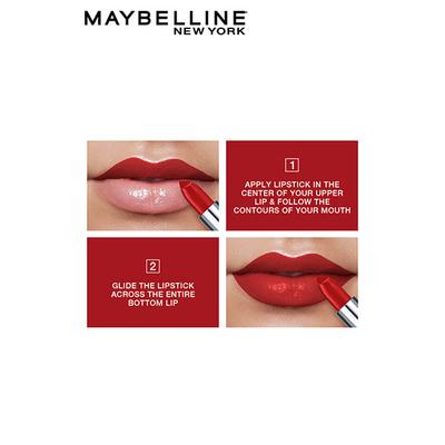 Maybelline New York Color Sensational Creamy Matte Lipstick, 633 Firecracker Red 3.9 gm - Lipsticks