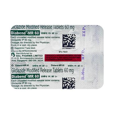 DIABEND MR 60 Tablet 15's - Diabetes-Ant