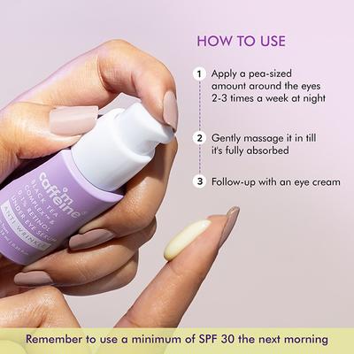 Mcaffeine 3% Caffeine and 0.1% Retinol Anti-Ageing Under Eye Serum, Reduces Wrinkles and Fine Lines 15 ml - Under Eye Creams & Serums