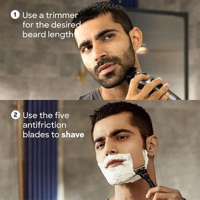 Gillette Fusion5 Power Razor for Men for Perfect Shave and Perfect Beard Shape 1's - Razors & Cartridges
