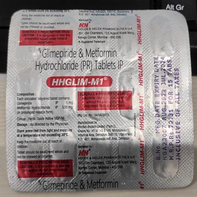 GLIMTEK M 1 Tablet 15's - Diabetes-Ant