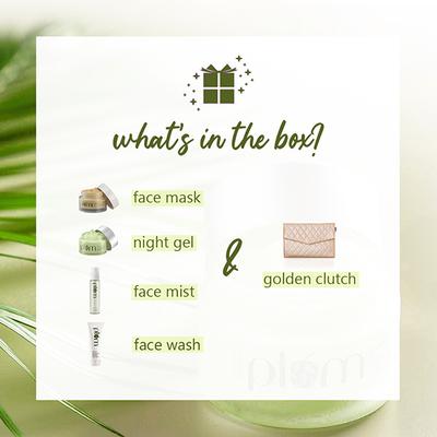 Plum Green Tea Glow Pack Gift Set 255 gm - Facial Kits
