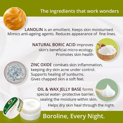 Boroline Ultra Smooth Cream 100 g (Free Boroline Mango Butter Body Lotion 20 ml) - Wound/Burns