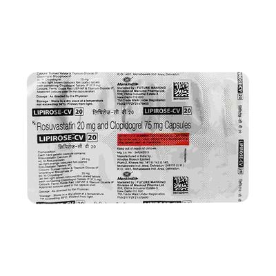 LIPIROSE CV 20 Capsule 10's - High Cholesterol-Dys