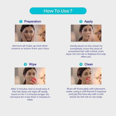 Nair Facial Brush On Cream - Argan Oil 50 ml - Hair Creams