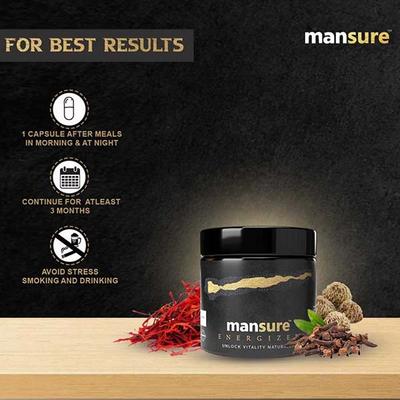 ManSure ENERGIZER for Men's Health - 1 Pack (60 Capsules) 1's - Sexual Care