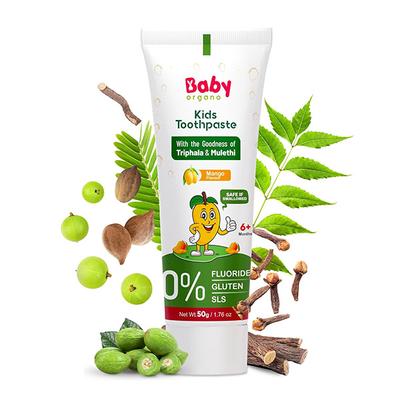 BabyOrgano Baby Toothpaste - Mango Flavor 50 g - Baby Grooming