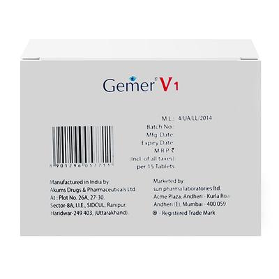 GEMER V 1 Tablet 15's - Diabetes-Ant