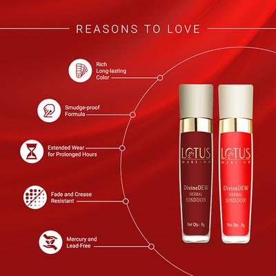 Lotus Make-up Divine Dew Herbal Sindoor Love Drop 21 8 gm - Sindoor