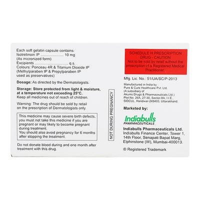 Ibitret 10mg Softgel 10'S - Acne-Acn