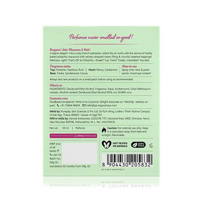 Plum BodyLovin' Oh So Pistachio Eau De Parfum- Oriental Gourmand Perfume 50 ml - Women Perfumes (Edt/Edp)