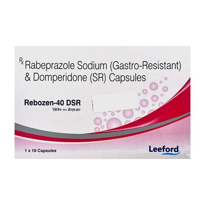REBOZEN 40 DSR Capsule 10's - Ulcer/Reflux/Flatulence-Aaa