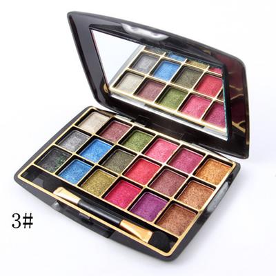 Miss Rose 18 Color Metallic Eyeshadow Palette 7001 - 402 M03 20 gm - Face Palettes