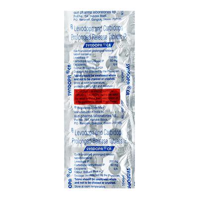 Syndopa CR Tablet 10'S - Parkinsonism-Apd