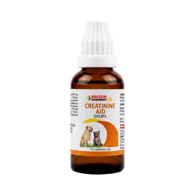 Dr. Bakshi's Bakson's Homoeopathy Creatinine Aid Drops (Veterinary) 30 ml - Pet Healthcare