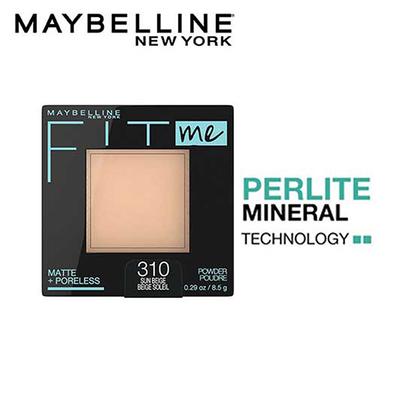 Maybelline New York Fit Me Matte + Poreless Powder, 310 Sun Beige 8.5 gm - Compact Powder