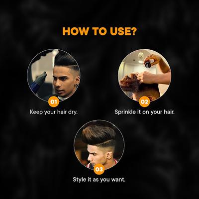 Men Deserve Hair Volumizing Powder Wax for High Volume, Strong Hold and Matte Finish Look 10 gm - Hair Gels & Waxes