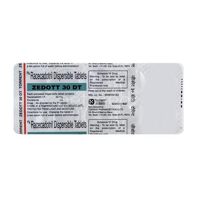 Zedott DT 30mg Tablet 10'S - Diarrhoea-Ant