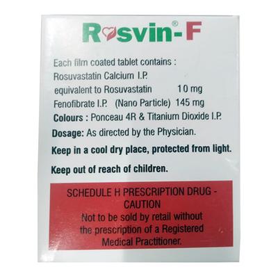 ROSVIN F Tablet 10's - High Cholesterol-Dys