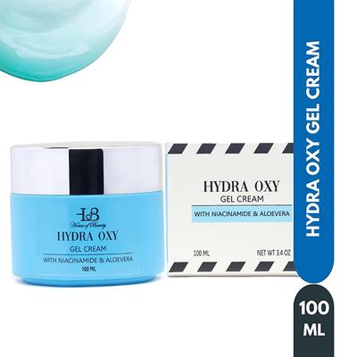 House of Beauty Hydra Oxy Gel Cream - Sensitive, Acne Prone Skin with Niacin & Hyaluronic 100ml - Face Gels
