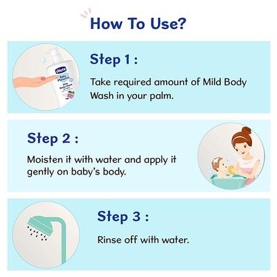 Chicco Baby Moments Mild Bodywash Relax 200 ml - Baby Body Wash