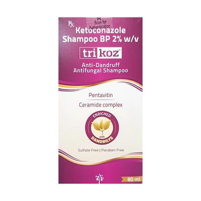 TRIKOZ ANTI DANDRUFF ANTIFUNGAL Shampoo 80ml - Dandruff-TAA