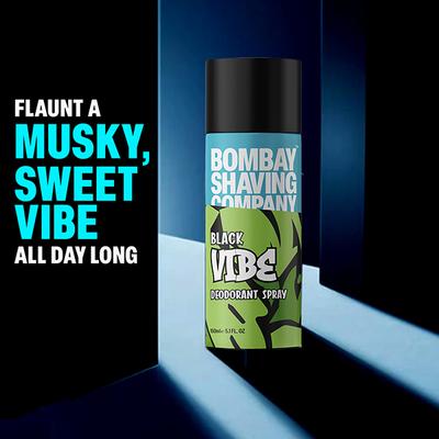 Bombay Shaving Company Body Spray for Men, 150ml each Red Spice and Black Vibe 2's - Men Deodorants/Roll-Ons
