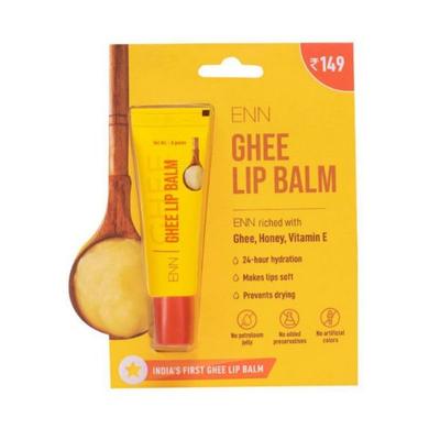 ENN Glow Ghee Lip Balm Hydrating Lip Balm Enriched with Organic Ghee Honey and Vitamin E 8gm - Lip Balms