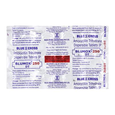 Blumox DT 250mg Tablet 15'S - Bacterial Infections-Pen