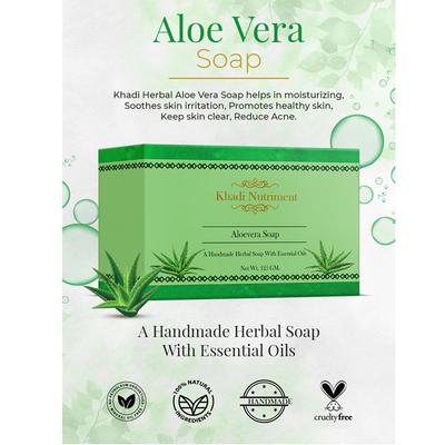 Nutriment, Khadi Nutriment Aloevera Soap 125 gm - Soaps