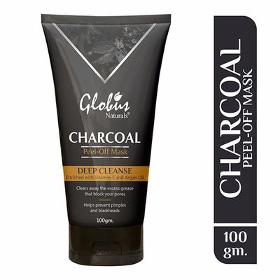 Globus Naturals Charcoal Peel Off Maskl 100 gm - Masks & Peels