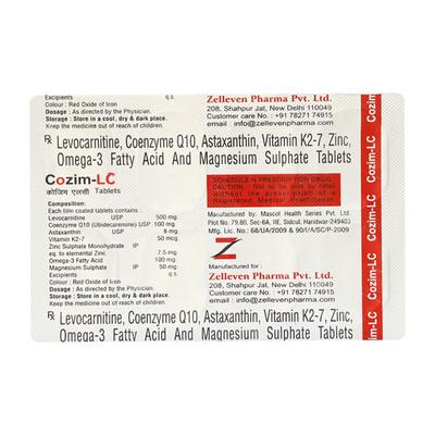 Cozim LC Tablet 10'S - Supplements-Vam
