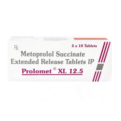 Prolomet XL 12.5mg Tablet 10'S - Hypertension-Bet