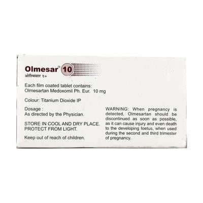 Olmesar 10mg Tablet 15'S - Hypertension-Ang