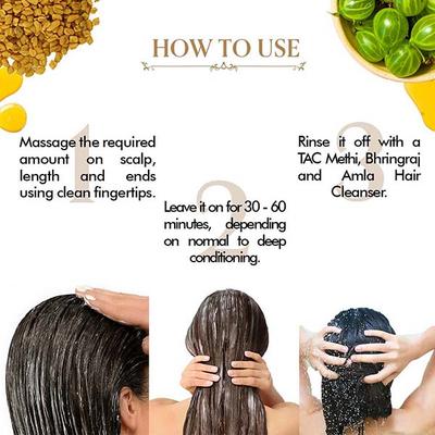 TAC The Ayurveda Co. Miraculous Methi, Bhringaraj and Amla Hair Mask 200 gm - Personal Care (Ayush)