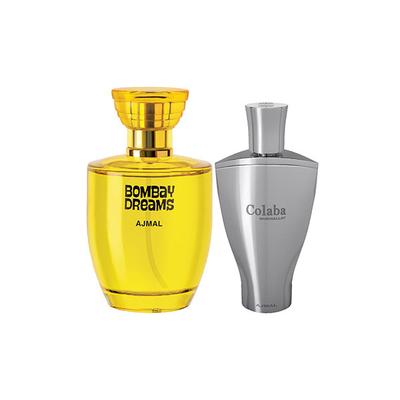 Ajmal Bombay Dreams EDP Floral Fruity Perfume And Colaba Mukhallat Concentrated Perfume Oil Floral Oriental 114 ml - Perfumes (Edt/Edp)