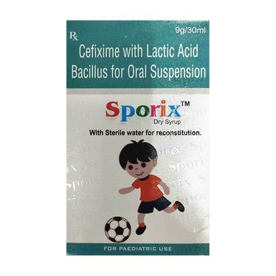 SPORIX PAEDIATRIC Dry Syrup 30ml - Bacterial Infections-Cep