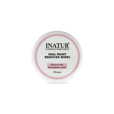 Inatur Nail Paint Remover Ethanol Free Vitamin E Wipes 30's - Nail Polish Remover