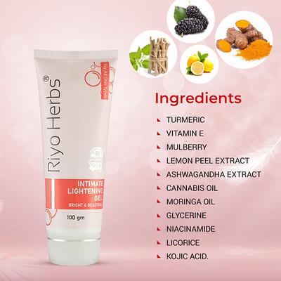 Riyo Herbs Intimate Lightening Gel 100 gm - Intimate Care