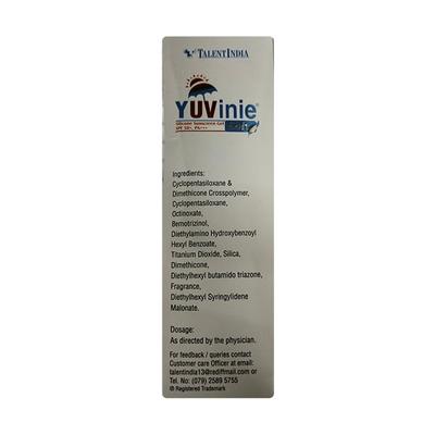 Yuvinie Soft SPF 50+ PA +++ Sunscreen Gel 50gm - Dry Skin-Emo