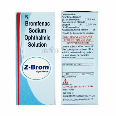 Z Brom Eye Drops 5ml - Eye conditions-Oph