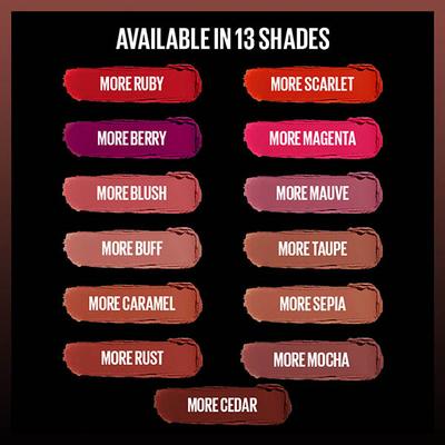 Maybelline New York Color Sensational Ultimatte Lipstick, More Berry 1.7 gm - Lipsticks