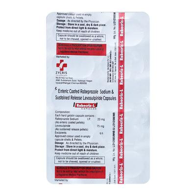 RABECRIS L Capsule 10's - Ulcer/Reflux/Flatulence-Aaa