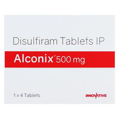 ALCONIX 500mg Tablet 4's - Alcohol Addiction